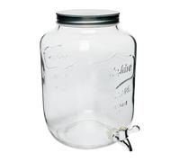 Fontaine distributeur boisson carafe verre robinet - Transparent 21.5x15x25.3cm