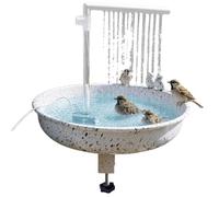 Fontaine Douche pour Oiseaux Mangeoire Automatique Amovible à Perruches
