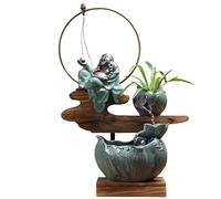 Fontaine Eau Decoration Fontaine de Bureau créative avec Ornements d'eau, humidificateur, Salon, Porche, Meuble TV, Fontaine de Bureau Zen Interieur