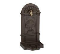 Relaxdays Fontaine extérieure de Jardin, Design nostalgique, avec Robinet, à Poser, HxLxP : 82,5 x 39 x 32 cm, Marron