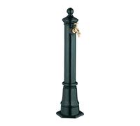 Relaxdays Fontaine extérieure pour Le Jardin ou la terrasse, Robinet, Design Antique, HLP 80 x 18 x 20,5 cm, Vert foncé