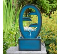 Fontaine Extérieure Solaire Smart Garden Azure Falls Bleu en Résine