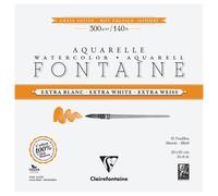 Fontaine Extra Blanc Grain Satiné bloc collé 4 côtés 15F 20x20cm 300g