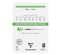 Fontaine Extra Blanc Grain Torchon bloc collé 2 côtés 12F A3 300g