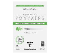 Fontaine Extra Blanc Grain Torchon bloc collé 4 côtés 15F 10x15cm 300g
