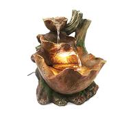 Fontaine Feuilles d'automne BK853 Fontaine de jardin Fontaine d'intérieur avec éclairage Jeu d'eau Cascade Fontaine de table