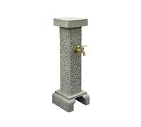 Fontaine Fontaine d'extérieur carrée verticale avec robinet à double sortie et distributeur d'eau décoratif chinois column