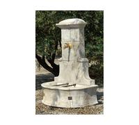 Fontaine Jardin Pierre Reconstituée 79 X 49x 113 Cm Beige