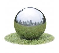 Fontaine Jeu d'Eau de Jardin Acier Inoxydable 30 cm Sphère avec LED vidaXL