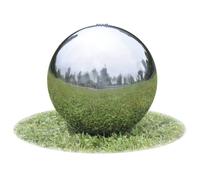 Fontaine Jeu d'Eau de Jardin Acier Inoxydable 30 cm Sphère avec LED vidaXL