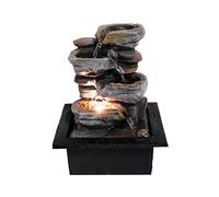 Fontaine LED Blanc Chaud pour l'intérieur ROCKFLOW - Casdade sur Les Roches - Imitation Nature apaisante - ARUM