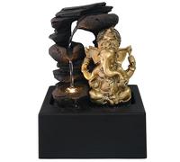 Fontaine LED d'intérieur CALMWATER - avec Ganesh doré - Décoration d'intérieur Salon, Bureau, Chambre - ARUM