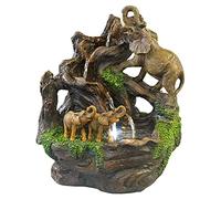 Fontaine lumineuse décorative "Éléphants" [Infactory]