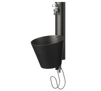 Fontaine murale de jardin avec double robinet Belfer 42/PRS Anthracite