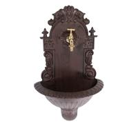 Fontaine murale de jardin avec vasque - aluminium - motif grappe de raisin - sty