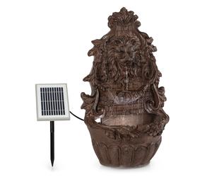 Fontaine murale Löwenstein Pompe solaire 2W Matériau : polyrésine 4 LEDs blanches Câble de 5m