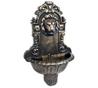 Fontaine murale tête de lion - vidaXL - Bronze - 41x22,5x65 cm - Pompe à eau incluse - Tuyau inclus