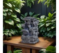 Fontaine d'intérieur rocher nature shiru kenda - gris Gris