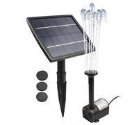 Linxor Pompe à eau solaire pour fontaine, bassin ou jardin avec câble de 5 m