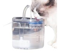 Fontaine pour animaux de compagnie | Abreuvoir électrique transparent de 1,5 l et 2 modes - Abreuvoir pour chiens avec fontaine d'eau pour salon, garage, balcon, maison, résidence, chambre