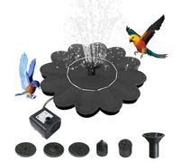 Fontaine pour Bain d'oiseaux Solaire,Pompe de Fontaine d'eau en Forme de Fleur - Cascades Silencieuses Extérieur pour Jardin Terrasse Cour Perron De Jardin