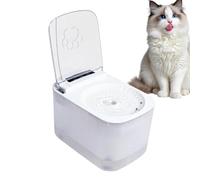 Fontaine pour Chat 3L Bol Distributeur d'eau Automatique | Distributeur d'eau de chat avec couvercle à ouverture automatique par capteur Maison, Cuisine, Salon, Appartement, Aire de