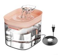 Fontaine pour chat de grande capacité 1,8 l à débit continu (rose)