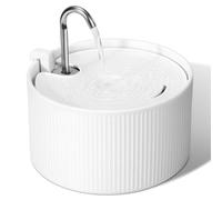 Fontaine pour chat en céramique : VinDox 2,2 L Fontaine à eau pour chat en céramique, distributeur d'eau silencieux pour animaux de compagnie, filtre pour eau propre design simple, cuisson à haute