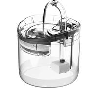 Fontaine pour chats 67oz/2L circulation filtrée transparente fonction de détection de la fontaine avec 8 filtres de rechange
