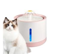 Fontaine Pour Chats - Distributeur D'eau Intelligent Pour Chatons De 2 Litres, Fenêtre Avec Niveaux D'eau LED Bol Pour Animaux De Compagnie | Fournitures D'irrigation Pour Chats Rechargeables, Fours