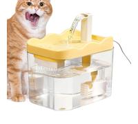 Fontaine pour chats - Pompe silencieuse d'arrêt intelligente, distributeur automatique d'eau pour chaton, chiot, petit chien, maison, appartement, chambre, voyage, camping ou camping-car