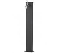 Fontaine rectangulaire en métal avec système et robinet BEL-FER modèle 42/RE, couleur anthracite