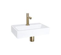 Fontaine set Differnz - Lavabo plat - Blanc - 38×24×7 cm
