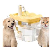 Fontaine silencieuse pour animaux de compagnie - Distributeur automatique à circulation de 1 litre, débit rapide avec grande sortie, arrêt intelligent de bas niveau | pour boire manger