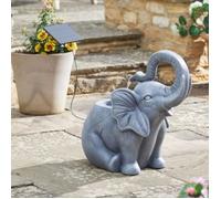 Fontaine - SMART GARDEN - Élément décoratif éléphant - Solaire - Résine - 52 cm