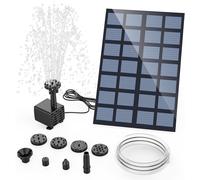 Fontaine Solaire 2.5W Pompe de Fontaine Solaire Exterieure de Jardin avec 6 Buses