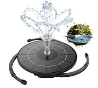 Fontaine Solaire 3.5W avec 12 Buses Pompe Solaire Bassin Exterieur pour Bain d'oiseaux Aquarium Etang Jardin Fontaine（3.5W）