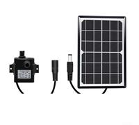 Fontaine solaire 6 W 10 W 9 V pour eau de jardin Caractéristiques avec absorption d'énergie efficace et fonctionnement diurne fiable (9 V 6 W)