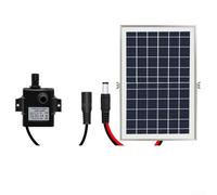 Fontaine solaire 6 W 10 W 9 V pour eau de jardin Caractéristiques avec absorption d'énergie efficace et fonctionnement diurne fiable (9 V 10 W)