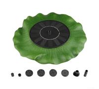 Fontaine solaire à énergie renouvelable avec feuille de lotus esthétique pour jardin, piscine, bain d'oiseaux et amélioration de l'espace extérieur