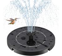 Fontaine solaire améliorée de 3,5 W à détection automatique pour bains d'oiseaux, étangs de jardin et aquariums, décoration extérieure résistante aux intempéries (fonctionne à l'énergie solaire, pas
