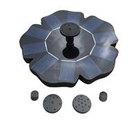 Fontaine Solaire Avec 4 Buses - Spray Flottant En Forme De , Énergie S