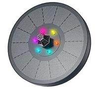 Fontaine solaire avec lumières LED, décoration créative for bassin à poissons, idéale for bain d'oiseaux, étang ou piscine(3.5W-LED)