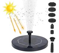 Fontaine solaire flottante d'extérieur 3,5 W, pompe solaire pour bassin avec batterie 1500 mAh et 6 buses, pour bassin, jardin, aquarium, bain d'oiseaux