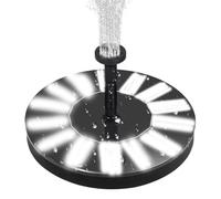 Fontaine solaire - Fontaine solaire pour bassin d'oiseaux, pompe à fontaine flottante à énergie solaire, puissante fontaine solaire, décoration automatique de jardin pour jardin, parc, étang, patio