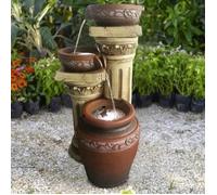 FONTAINE SOLAIRE FONTAINE SOLAIRE Toscane jardin fontaine cascade Set complet pour jardin et terrasse jour et nuit ! ✔ NEUF
