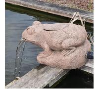 Fontaine solaire - Grenouille - Kit complet - Débit 2500 l/h - Panneau solaire 50W - Résine imitation pierre