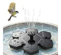Fontaine Solaire,Pompe d'Arrosage Flottante Portable et Réglable | Support de Fontaine pour Bain d'oiseaux - pour Femme Homme Jardin Cour Extérieur en Plein Air Piscine Poisson Colibri l'eau