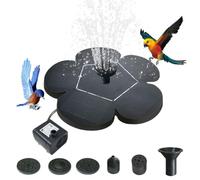 Fontaine Solaire, Pompe de Fontaine d'eau en Forme de Fleur, Cascades Silencieuses Extérieur pour Jardin Terrasse Cour Perron De Jardin