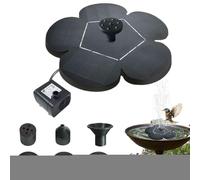 Fontaine Solaire Pour Bain D Oiseaux | Pompe de Fontaine d'Eau en Forme de Fleur,Cascade Silencieuse Décorative pour Jardin Bassin Patio Terrasse Paysage